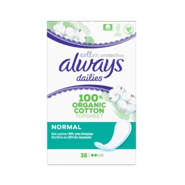 ALWAYS dailies cotton protection normal 38τμχ