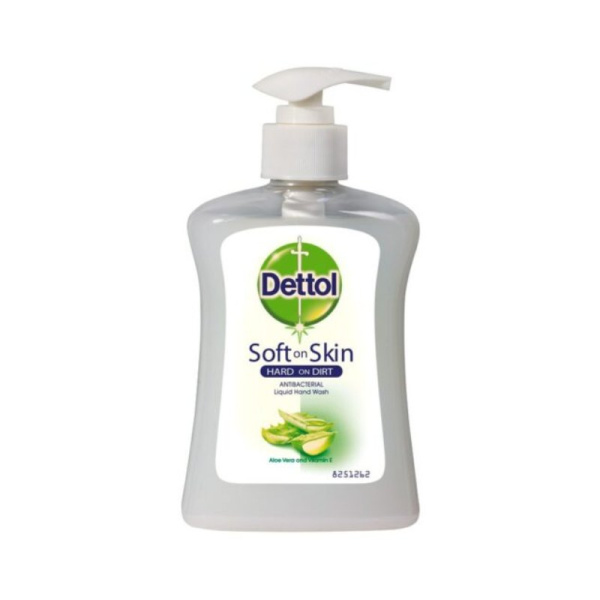 DETTOL κρεμουσάπουνο αντιβακτηριδιακό soft on skin aloe vera & πρωτεϊνες γάλακτος 250ml