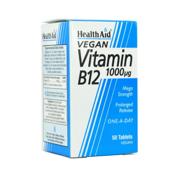 HEALTH AID vitamin B12 1000μg 50tabs