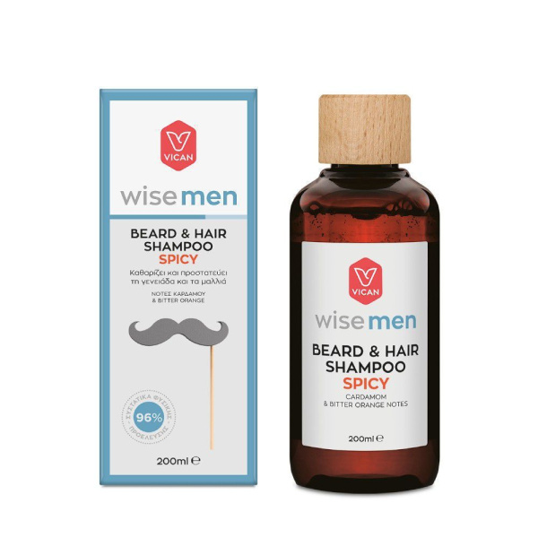 VICAN wise men beard and hair shampoo spicy 200ml