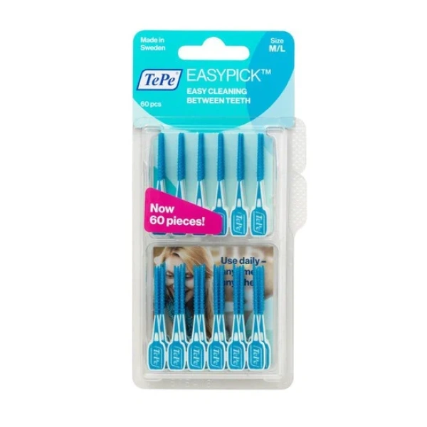 TEPE easy pick ελαστικές οδοντογλυφίδες size M/L 60τεμάχια