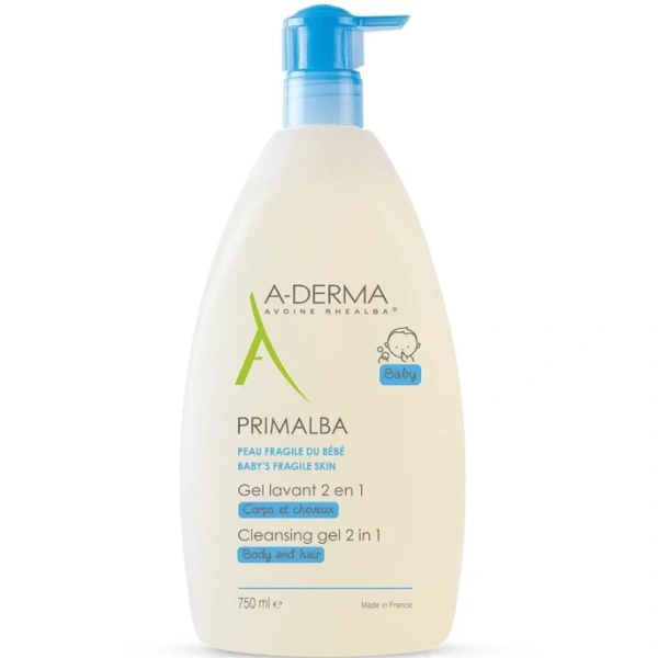 ADERMA promo primalba gel lavant 2in1 τζελ καθαρισμού για το δέρμα του μωρού (οικολογική συσκευασία) 750ml