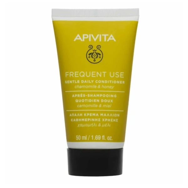 APIVITA conditioner frequent use gentle daily απαλή κρέμα μαλλιών καθημερινής χρήσης χαμομήλι & μέλι 50ml