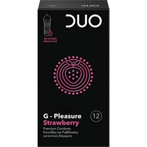 DUO g - pleasure strawberry 12 τεμάχια