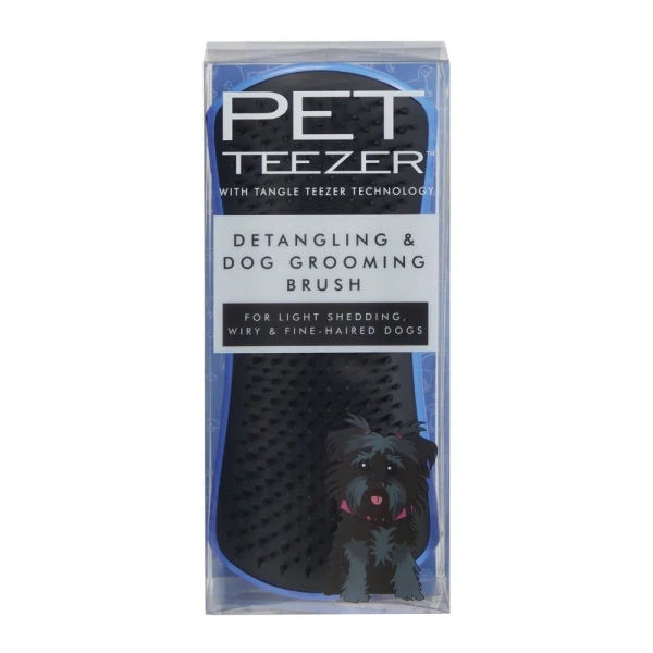 PET TEEZER detangling blue/grey medium-large βούρτσα για σκύλους 1τμχ