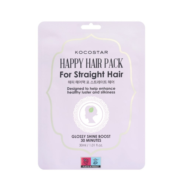 KOCOSTAR happy hair pack για ίσια μαλλιά 1τεμάχιο