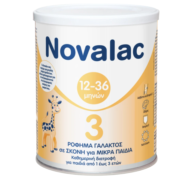 NOVALAC 3 ρόφημα γάλακτος σε σκόνη για παιδιά μετά τον 1o χρόνο 12-36 μηνών 400gr