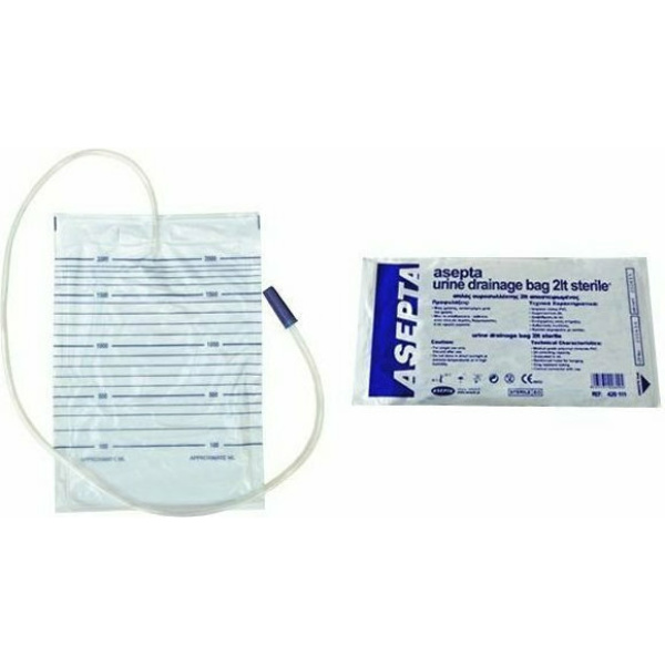 ASEPTA uringe bag closed system 2lt sterile 1τεμάχιο