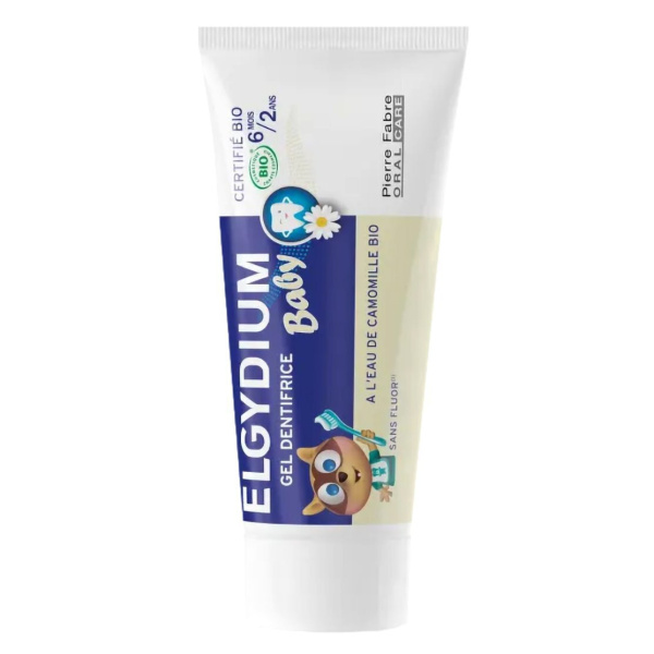 ELGYDIUM baby οδοντόκρεμα chamomile no-fluoride 6μηνών - 2ετών 30ml