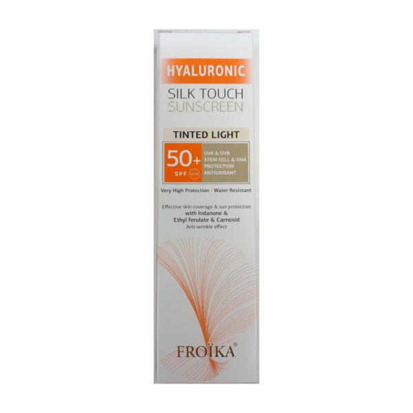 FROIKA sunscreen hyaluronic silk touch tinted light spf50+ 50ml