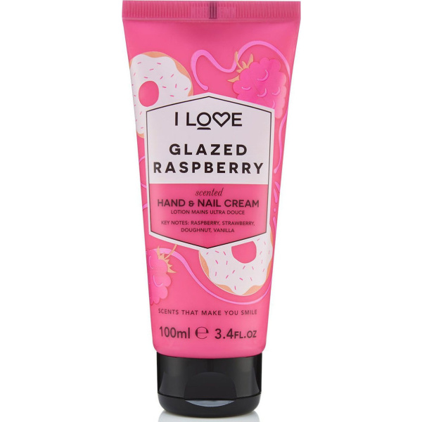 I LOVE glazed raspberry hand & nail cream 100ml