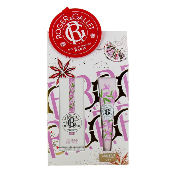 ROGER & GALLET promo xmas feuille de the wellbeing fragrant water 30ml & hand cream 30ml