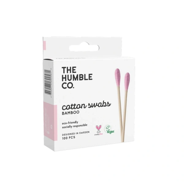 THE HUMBLE CO. bamboo cotton swabs purple 100τμχ