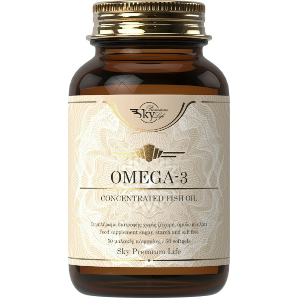 Sky Premium Life omega 3 concentrated fish oil 50 softgels