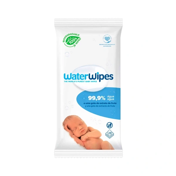 WATERWIPES μωρομάντηλα με 99% νερό χωρίς άρωμα 28τμχ