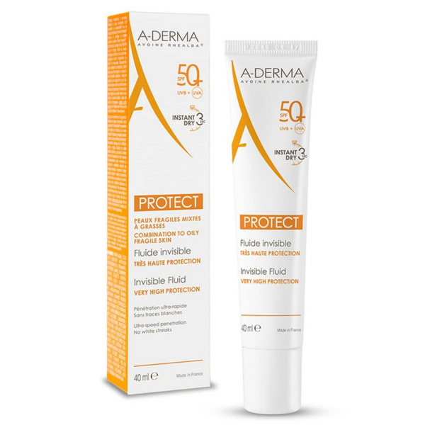 ADERMA protect invisible fluid spf50+ 40ml