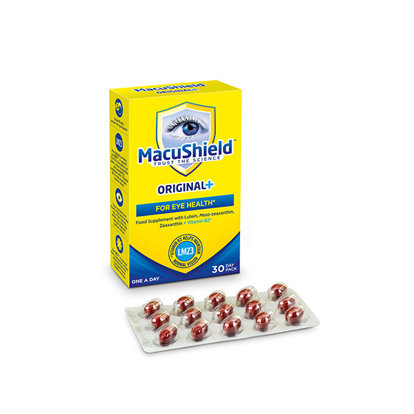 MACUSHIELD original plus συμπλήρωμα διατροφής για την υγεία των ματιών με βιταμίνη B2 30capsules