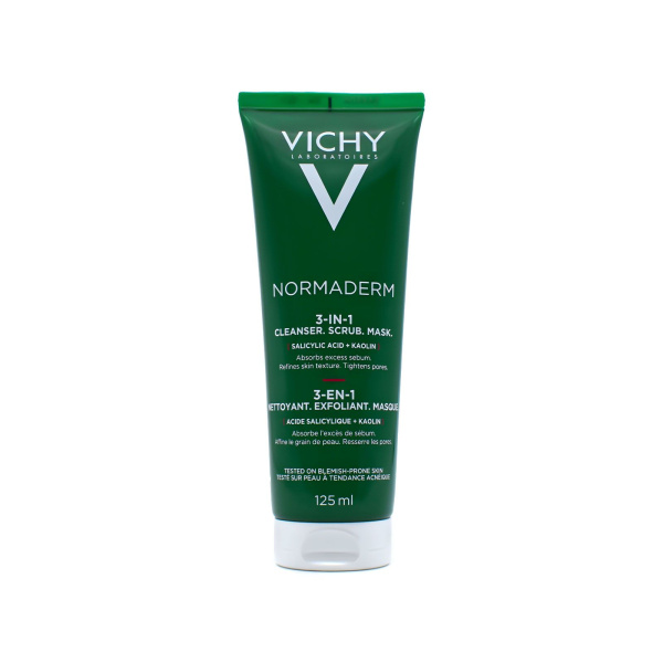 VICHY Normaderm 3 in 1 cleanser-scrub-mask 125ml