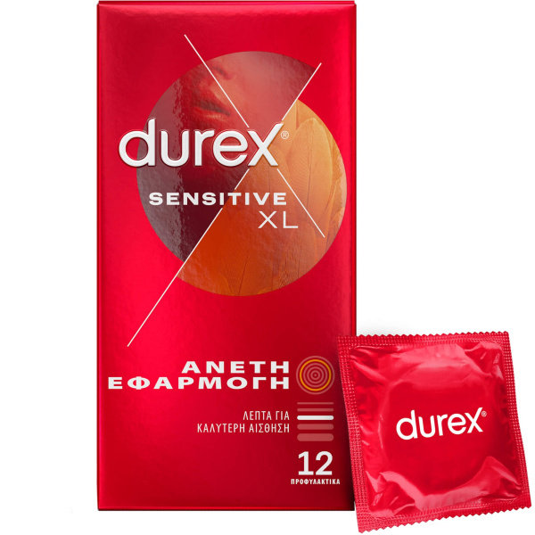 DUREX sensitive άνετη εφαρμογή 12τεμάχια