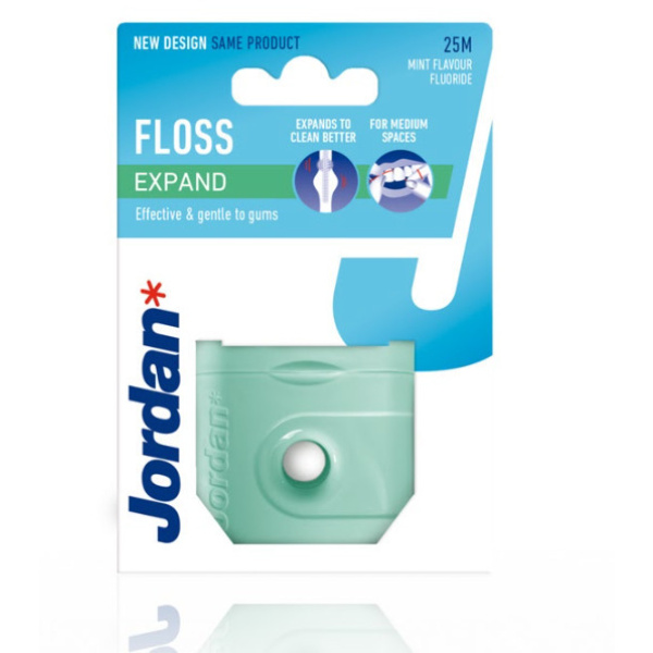 JORDAN expand floss οδοντικό νήμα με γεύση μέντας 25m